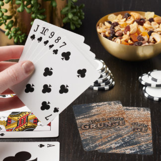 It's A Style GRUNGE Rusty Letters Poker Cards