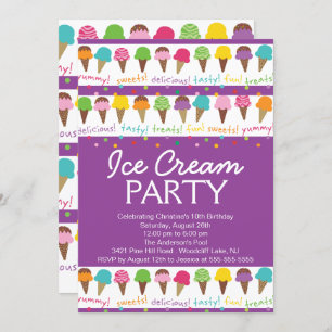 It's a Summer Ice Cream Party Invitation