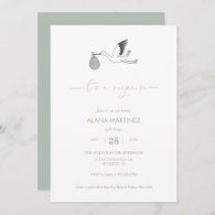 It's a Surprise Stork Baby Shower Invitation