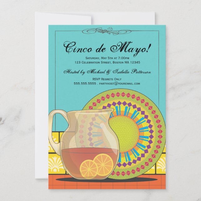 It's a Tapas Party! Happy Fiesta Invitation (Front)