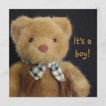 It's A Teddy Bear! Invitation by rdwnggrl at Zazzle
