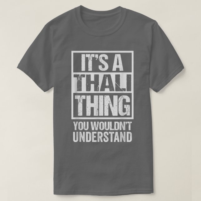 Its A Thali Thing You Wouldnt Understand India Bho T-Shirt (Design Front)
