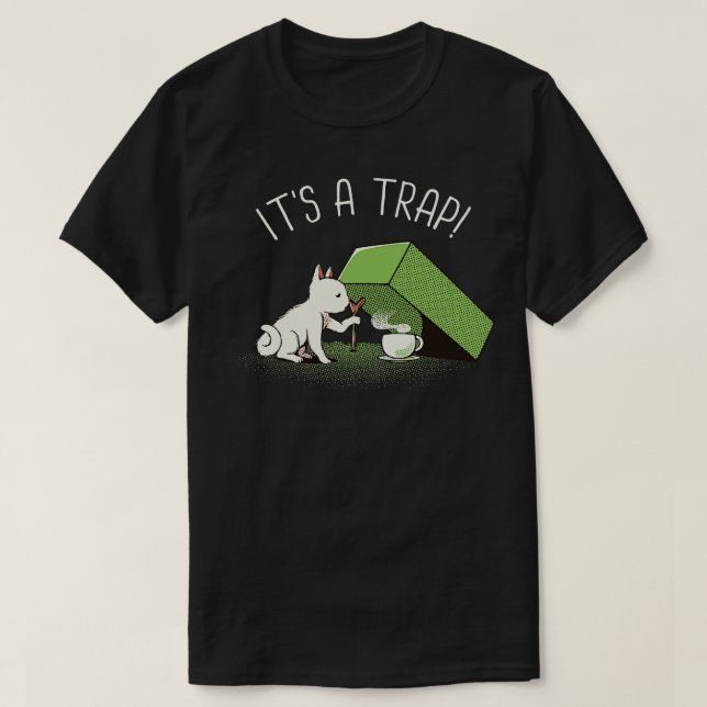 Its A Trap Coffee Funny Cat by Tobe Fonseca T-Shirt (Design Front)