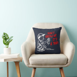 It's a trap throw pillow