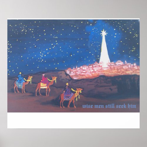 its a very nice depiction of the three wise men poster