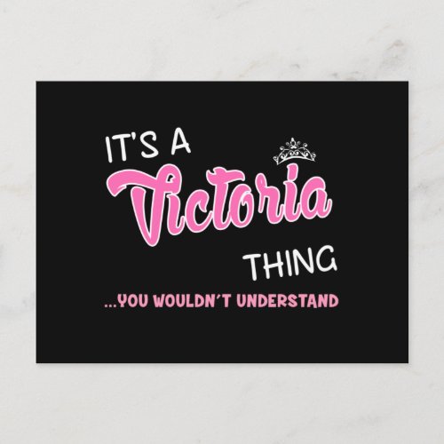 Its a Victoria thing you wouldnt understand name Postcard