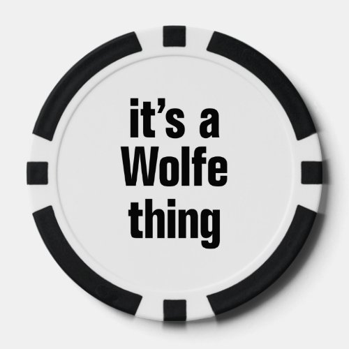 its a wolfe thing poker chips