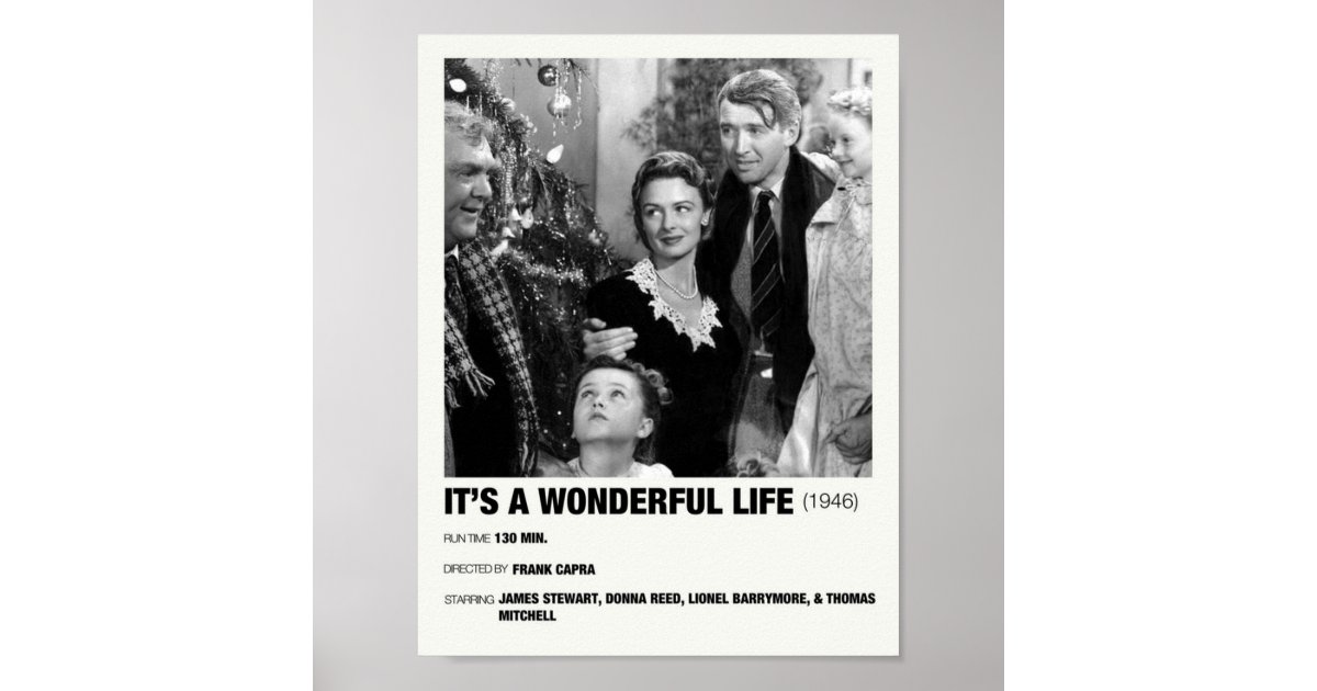 Its a Wonderful Life 1946 Alternative Film Poster Zazzle