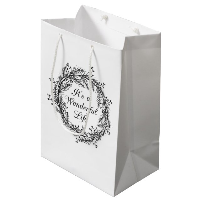 It's a Wonderful Life - Christmas Gift Bag (Front Angled)