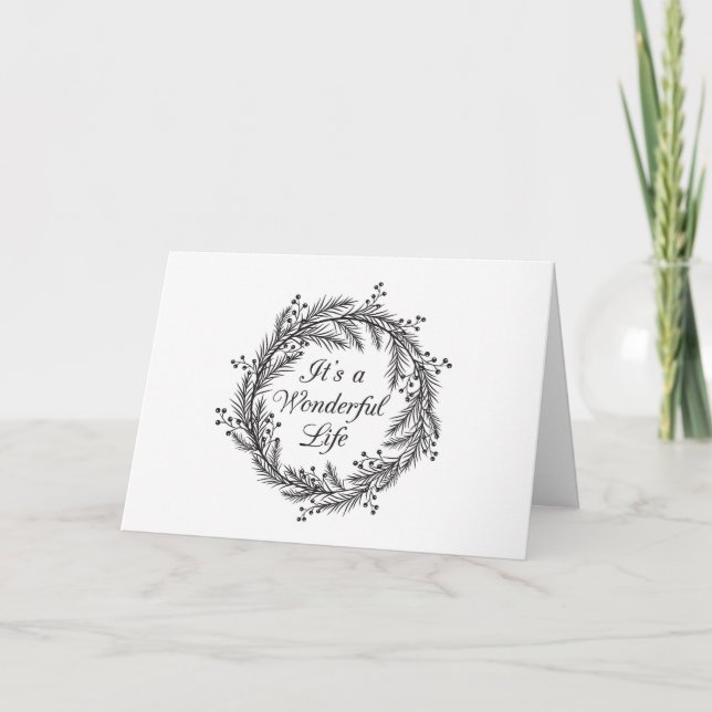 It's a Wonderful Life - Christmas Greeting Card (Front)