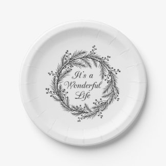 It's a Wonderful Life - Christmas Paper Plates