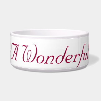 It's A Wonderful Life Dog bowl