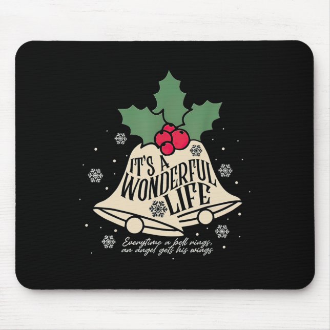 It's A Wonderful Life Everytime A Bell Rings Chris Mouse Pad (Front)