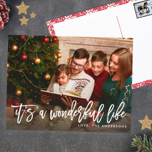 It's a Wonderful Life Holiday Christmas Postcard