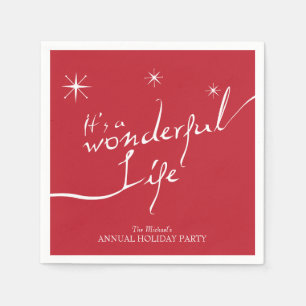 It's a Wonderful Life, Holiday Party Napkins