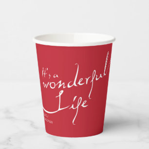It's a Wonderful Life Holiday Party Paper Cup