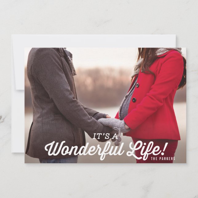 It's a Wonderful Life Holiday Photo Card (Front)