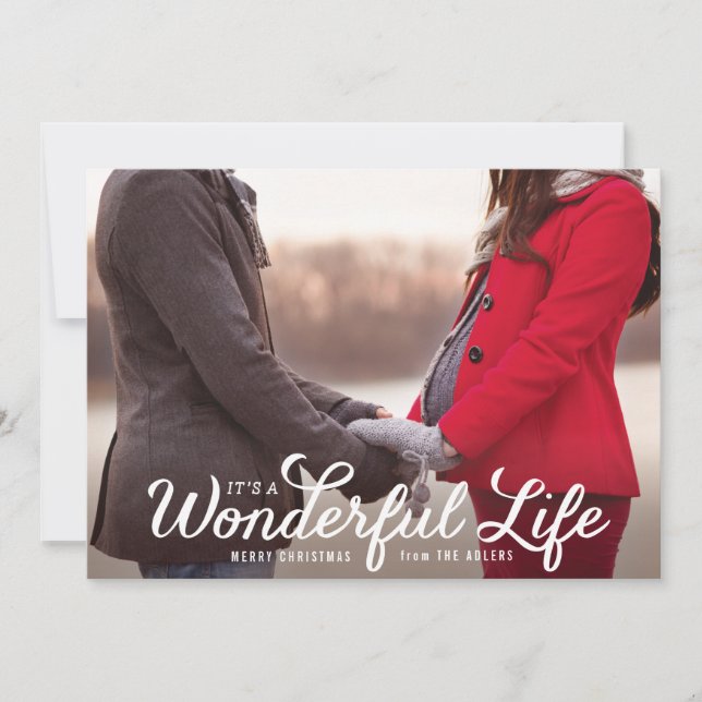 It's a Wonderful Life Holiday Photo Card (Front)