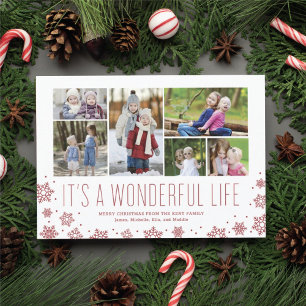 It's a Wonderful Life Multi Photo Holiday Card