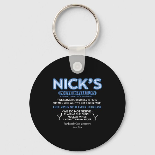 It's A Wonderful Life Nicks Bar George Bailey Clar Keychain (Front)