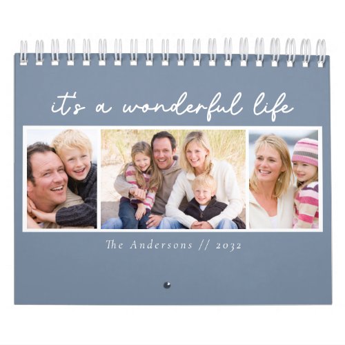 Its a Wonderful Life Photo Family Calendar