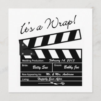 It's A Wrap - Movie Wedding Photo Thank You