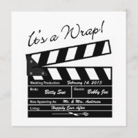It's A Wrap - Movie Wedding Photo Thank You