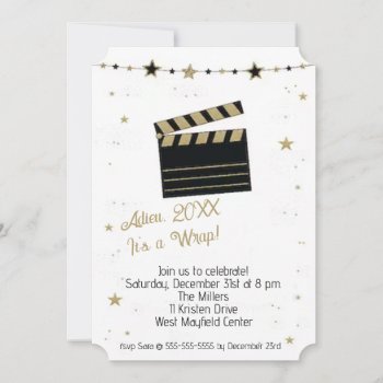It's A Wrap New Years Party Invitation by ZazzleHolidays at Zazzle