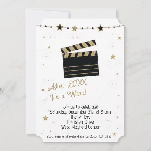 Its A Wrap New Years Party Invitation
