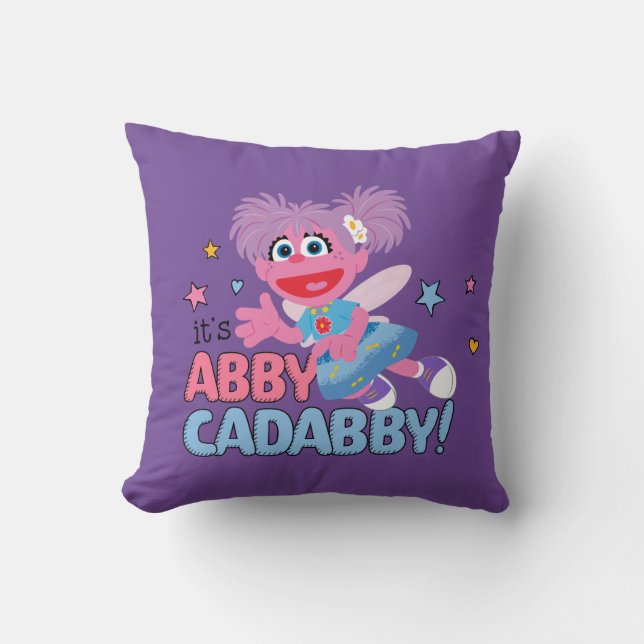 It's Abby Cadabby! Throw Pillow (Front)