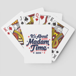 It's About Madam Time Kamala Harris Ekection  Poker Cards