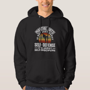 It's About Self Discipline Karate Jiu Jitsu  2 Hoodie
