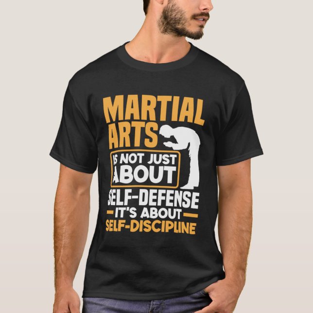 It's About Self Discipline Karate Jiu Jitsu T-Shirt (Front)