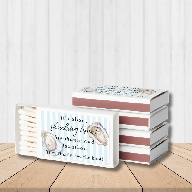 It's About Shucking Time Funny Beach Wedding Merch Matchboxes (Creator Uploaded)