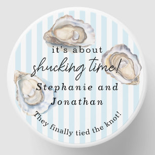 It's About Shucking Time Funny Beach Wedding Merch Mini Candle Favors