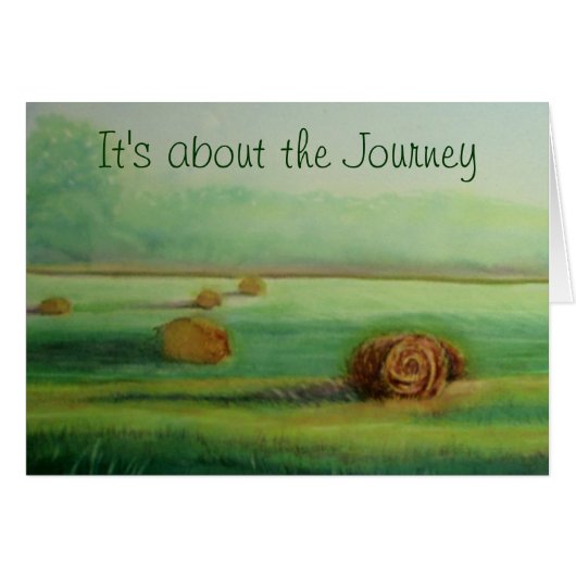 It's about the Journey pretty watercolo landscape (Front Horizontal)