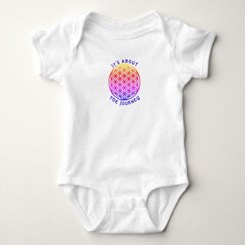 Its about the Journey scared geometry Baby Bodysuit