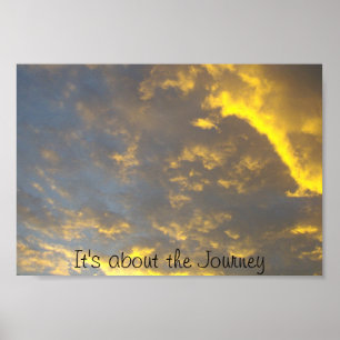 It's about the Journey sunset sunrise Poster