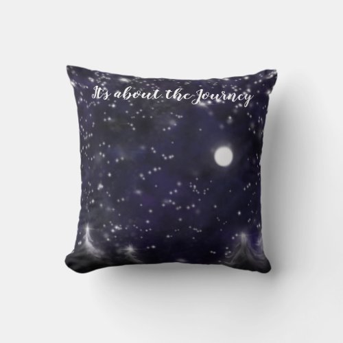 Its about the Journey Throw Pillow