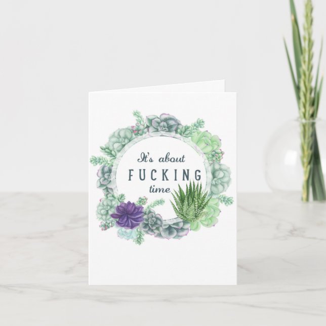 Its About Time -  design by rqst Card (Front)