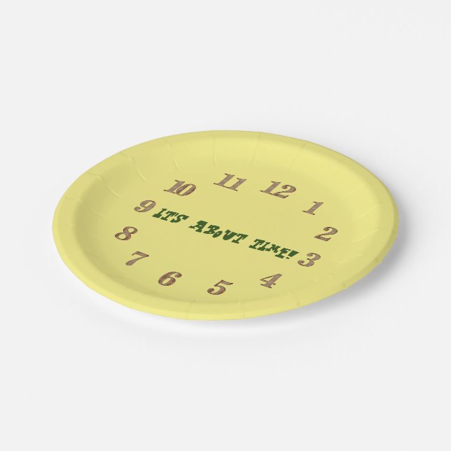 It's About Time! Paper Plates (Angled)
