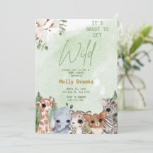 It's About To Get Wild Jungle Safari Baby Shower