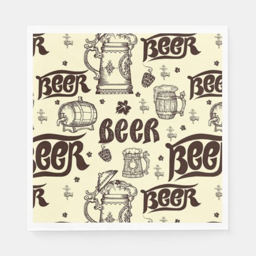 Its All About Beer Oktoberfest Napkins
