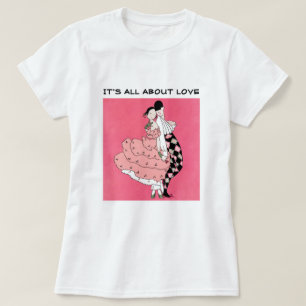It's all about Love Art Deco Valentine's Day Gift T-Shirt