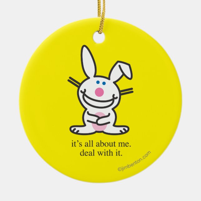 It's All About Me Ceramic Ornament (Front)