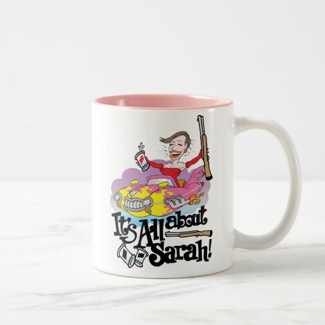 It's All About Sarah! Two-Tone Coffee Mug (Right)