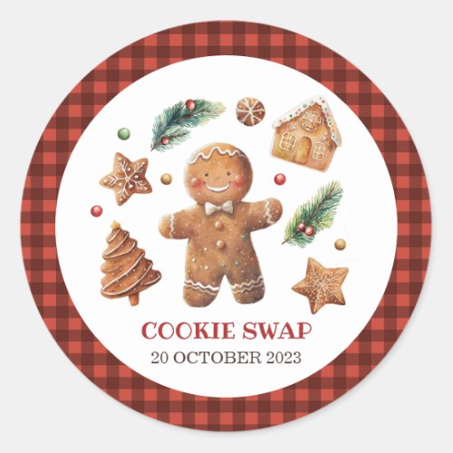 Its All About That Bake Cookie Swap  Classic Round Sticker