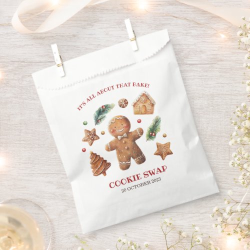 Its All About That Bake Cookie Swap  Favor Bag