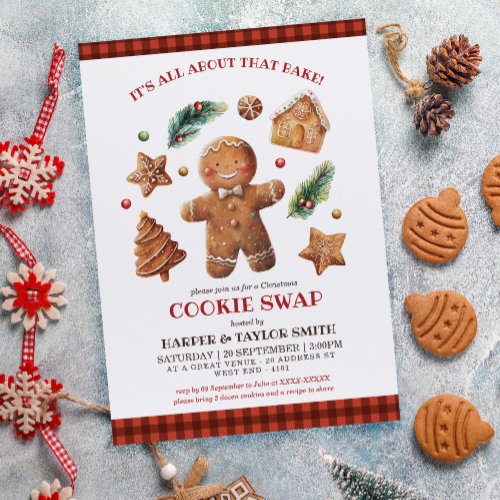 Its All About That Bake Cookie Swap  Invitation