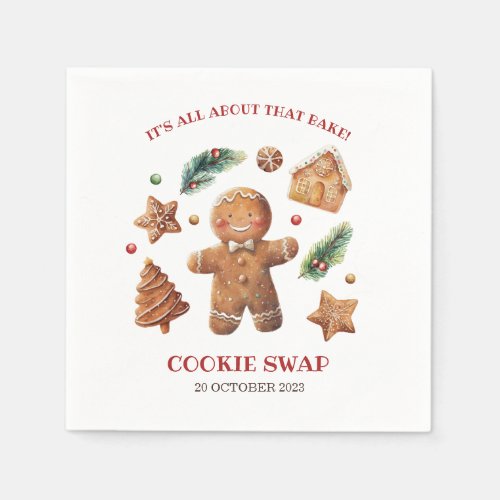 Its All About That Bake Cookie Swap  Napkins